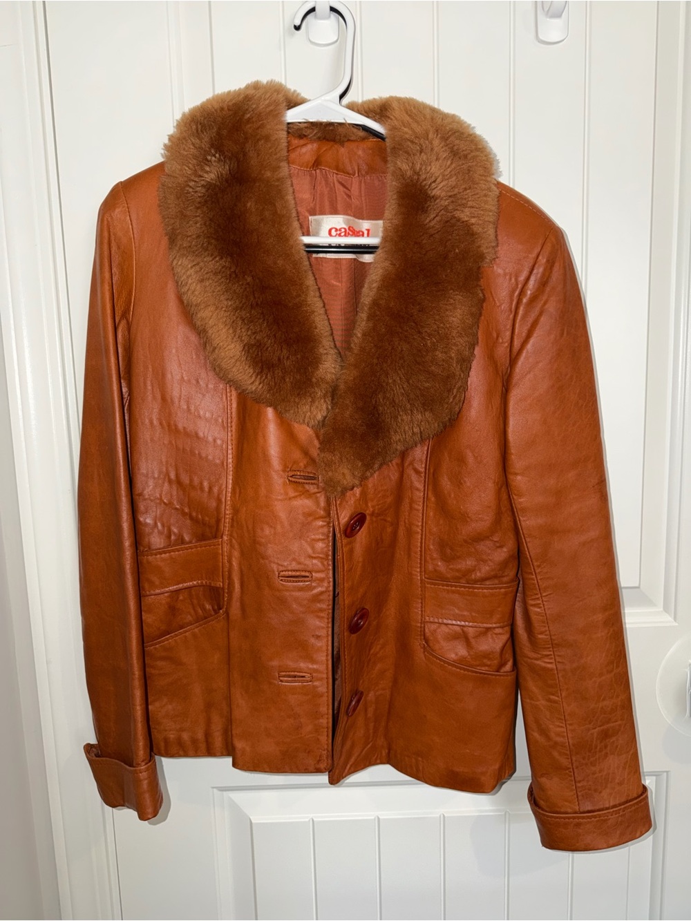 Vintage 1970s Casual Corner Brown Leather Jacket